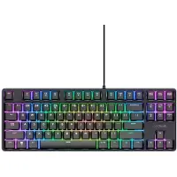 Trust GXT 864 Cada - Gaming Toetsenbord - Mechanisch met Tactiele Huano Brown Switches - TKL - RGB - Bedraad - PC/PS5 - QWERTY US - Zwart