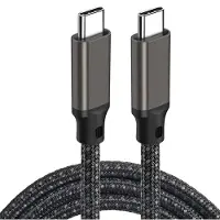 INF 2 meter USB-C naar USB-C snellaadkabel - Zwart