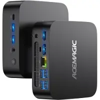 AceMagic K1 Mini PC - AMD Ryzen R2544 (beter dan 4300/max 3,7 GHz/4C/8T) - 16GB DDR4 RAM 512GB SSD - Mini Computer met 4K Display - Windows11 Pro - WiFi 5 - BT4.2 - RJ45