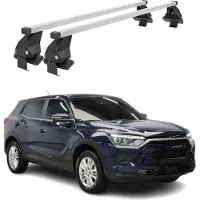 Menabo dakdrager, basisdrager voor Ssangyong Korando mk4, modeljaren 2019-2025, staal, grijs, 2 stuks