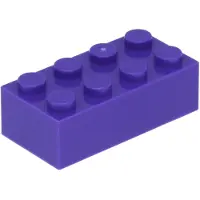 LEGO 100 steentjes, formaat 2x4, donkerpaars