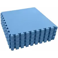 Syfax Zwembad Grondmat 24 st Blauw 8,64 ㎡ EVA Schuim
