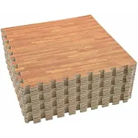Syfax Zwembad Grondmat 24 st Hout 8,64 ㎡ EVA Schuim