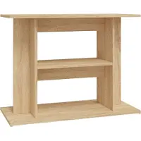 vidaXL Aquariumstandaard 80x35x60 cm bewerkt hout sonoma eikenkleurig