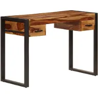 Prolenta Maison Exclusive - Bureau met 2 lades, 110x50x77 cm, massief acaciahout