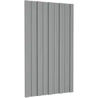 Syfax Dakpaneel 36 pcs Grijs 80 x 45 cm Gegalvaniseerd staal