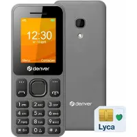 Denver - 4G Senioren Mobiele Telefoon + Simkaart Geleverd - GSM - Grote Toetsen & Cijfers - Big Button - FM Radio - Dual Sim - Simlockvrij - SOS Noodknop - Sneltoetsen