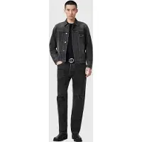 AllSaints Jayger Jacket Washed Black Maat: M | Spijkerjassen Outlet | Heren | Zwart