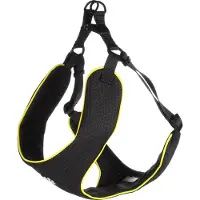 Flamingo Harnas hond – honden tuigje – harnas hond anti trek – hondentuigjes – hondentuig anti trek – Step&Go Tasha – zwart – maat XL – A:65cm B:90-115cm x 20mm x 5mm