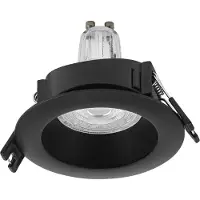 Osram Spot Set LED inbouwspot GU10 Press 2.6W Zwart, 200lm 2700K Warm Wit, CRI≥80, kunststof behuizing, set van 5