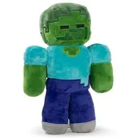 Barrado Minecraft - Steve Zombie Pluche Knuffel (30cm)