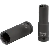 Ks Tools 1/2" doornut, 12-kant, kracht, lang, 10 mm (515.0942)