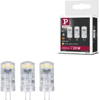 Paulmann 29143 LED-lamp Energielabel F (A - G) G4 Stiftfitting 1.8 W Warmwit (Ø x h) 13 mm x 36 mm 3 stuk(s)