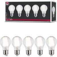 Paulmann 29091 LED-lamp Energielabel E (A - G) E27 Peer 7 W Neutraalwit (Ø x h) 60 mm x 106 mm 5 stuk(s)