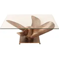Invicta Maritieme salontafel OCEAN L 85cm antiek koper met scheepsschroef - 39254