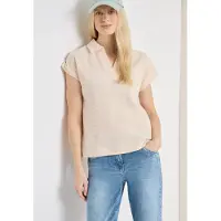 Cecil Dames Tweekleurig poloshirt - Beige - M