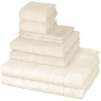 Cawö Handdoek 'Noblesse' offwhite