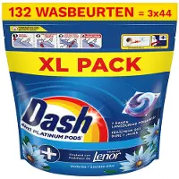 Dash Wasmiddelcapsules 4in1 Pods Zeebries 3x44 stuks Voordeelverpakking