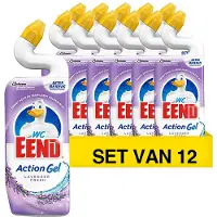WC-Eend 12x Toiletreiniger Lavendel Fresh 750 Ml