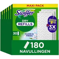 Swiffer 6x Vloerreiniger Droge Vloerdoekjes Febreze Geur 30 Stuks