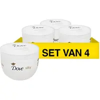 Dove Silk Body Crème - 4 x 300 ml - Voordeelverpakking