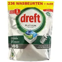 Dreft Platinum All in One Vaatwastabletten Original - 4 x 59 tabs