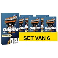 Gillette 6x Scheermes Proglide Power 1 Set