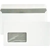 Netuno Facturen envelop - Venster links - DL - 110 x 220 mm - 1000 stuks - zelfklevend met plakstrip - 80 gram - Facturen Envelop -