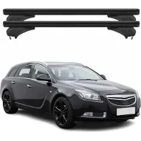 Menabo dakkofferdrager voor Opel Insignia Sportourer, modeljaren 2009-2017, aluminium, zwart, 2-delig