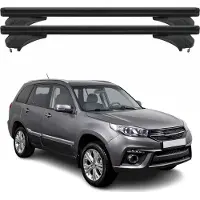 Menabo dakdrager basissteun voor Chery Tiggo 3 / J11, modeljaren 2013-2023, aluminium, zwart, 2-delig