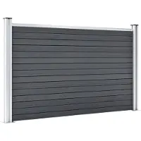 The Living Store Schutting 526x106 cm HKC grijs