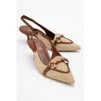 Prologue Osca Pump met Puntige Neus, Gesp en Slingback