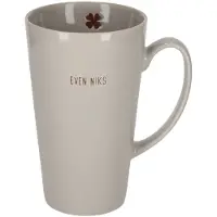 Jens Living - Shiny Mok XL - Zand - EVEN NIKS - Keramiek - 550 ml