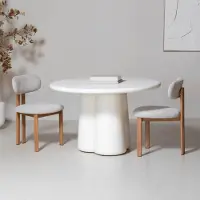 Giga Meubel Eettafel Boaz Rond Off-White 120cm