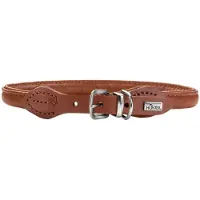 Hunter Hondenhalsband Round & Soft Canadian Up Cognac Maat 40