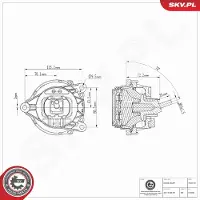 ESEN SKV 75SKV187 Motorsteunlager