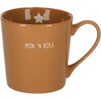 Jens Living - Shiny mok - Karamel - MOK 'N ROLL - 370 ml
