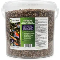 Famiflora Koi Mix OSW 3 mm - Vijvervissen & Koi - 5 Liter (ca. 2KG) - Drijvende korrels van 3 mm - Licht verteerbaar hoofdvoer - Bevat spirulina en prebiotica