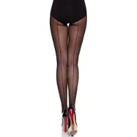 Merry Style Dames Panty - 20 DEN - Halsterloos - Polyamide - MS-GB-Linette-116 - Zwart - M