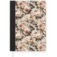 MuchoWow Notitieboek - Schrijfboek - Klassiek - Vogels - Kleurrijk - Notitieboekje klein - A5 formaat - Schrijfblok