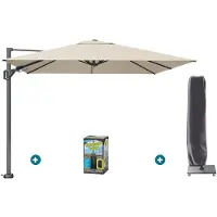 Platinum Challenger Premium T2 3x3 m - Champagne met ingraafvoet en hoes