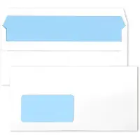 Netuno Facturen envelop - Venster links - DL - 110 x 220 mm - 100 stuks - zelfklevende sluiting - 90 gram - Facturen Envelop -