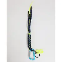 Dolce&Gabbana Multicolor Polyester Tape String DG Logo Sleutelhanger