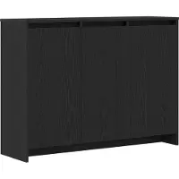 vidaXL Dressoir Zwart 102 x 29.5 x 75 cm Bewerkt hout