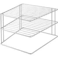 Metaltex - Bordenrek - Keukenkastrek - Zilvergrijs - 25x25x19 cm - 5 jaar garantie