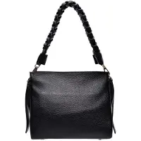 Isabella Rhea Zwart Rundleer Tas