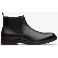 Clarks Paulson Up Zwarte Leren Laarzen