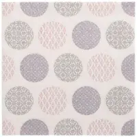 Papstar 50 Servetten ROYAL Collection 1/4 vouw 40 cm x 40 cm roze Rococo