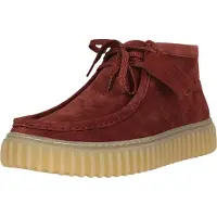 Clarks Chukka Boots 'Torhill Hi' wijnrood