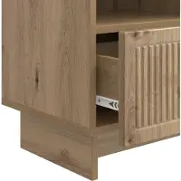 vidaXL TV Kast 102 x 34,5 x 50 cm Artisanaal eiken Bewerkt hout